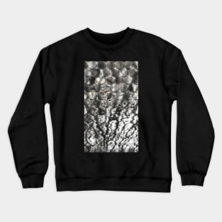 Silver Coin Abstract Design Crewneck Sweatshirt